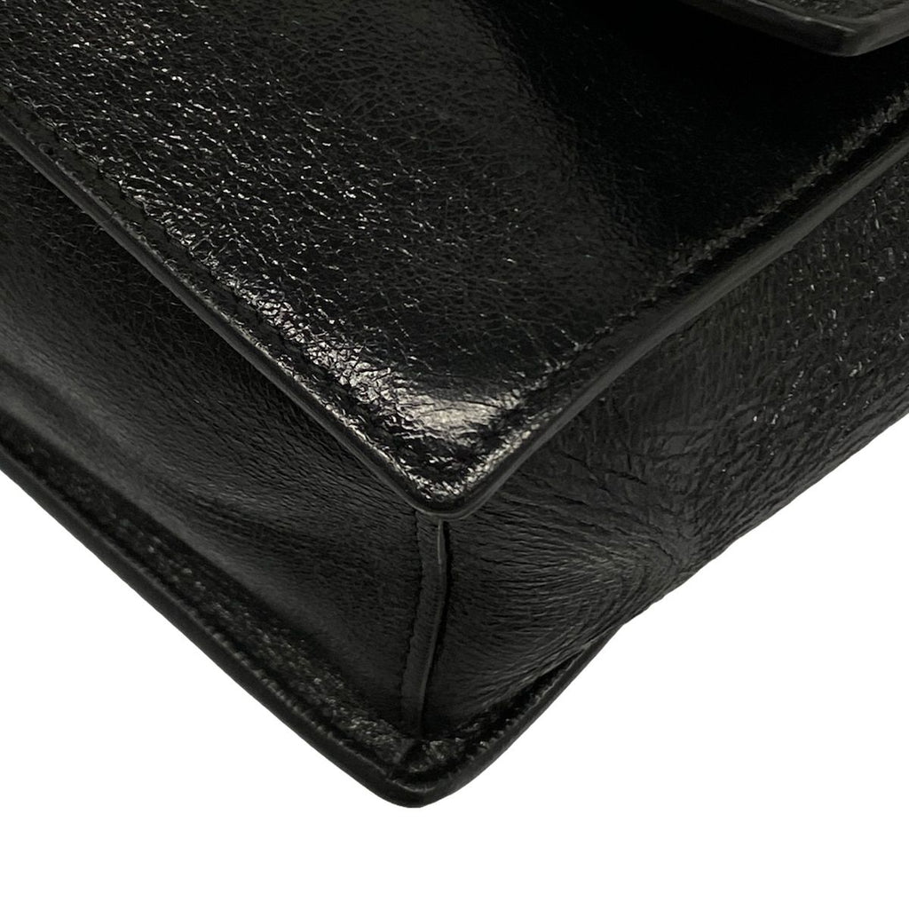 Fendi Shoulder Bag Canyu Black Chain Leather — view 6