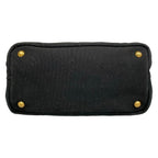 Prada Tote Canapa Black White — view 5