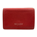Saint Laurent Paris Trifold Wallet Tiny Red Leather