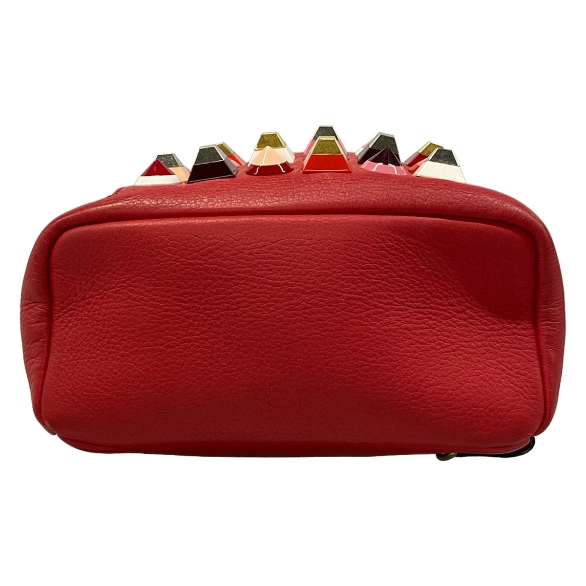 Fendi Backpack Mini Red Studs Leather — view 5