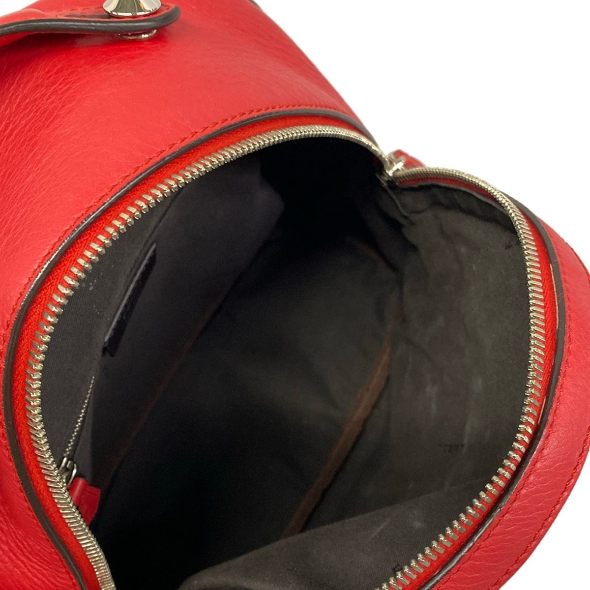 Fendi Backpack Mini Red Studs Leather — view 7