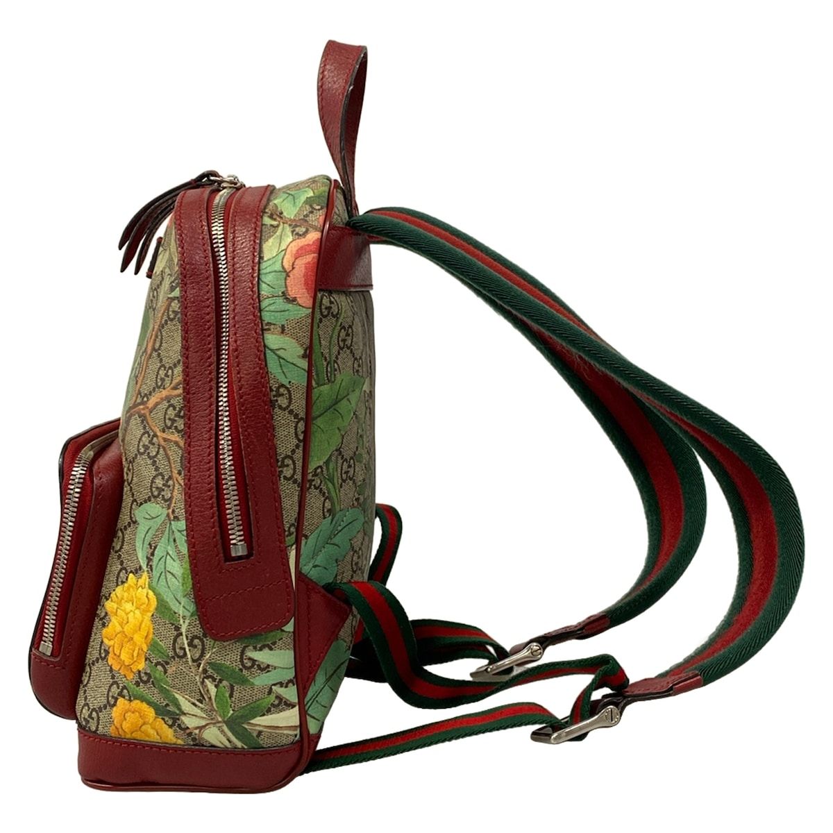 Gucci Backpack GG Supri Mutian Small Back Bordeaux Beige Multi Leather — view 4