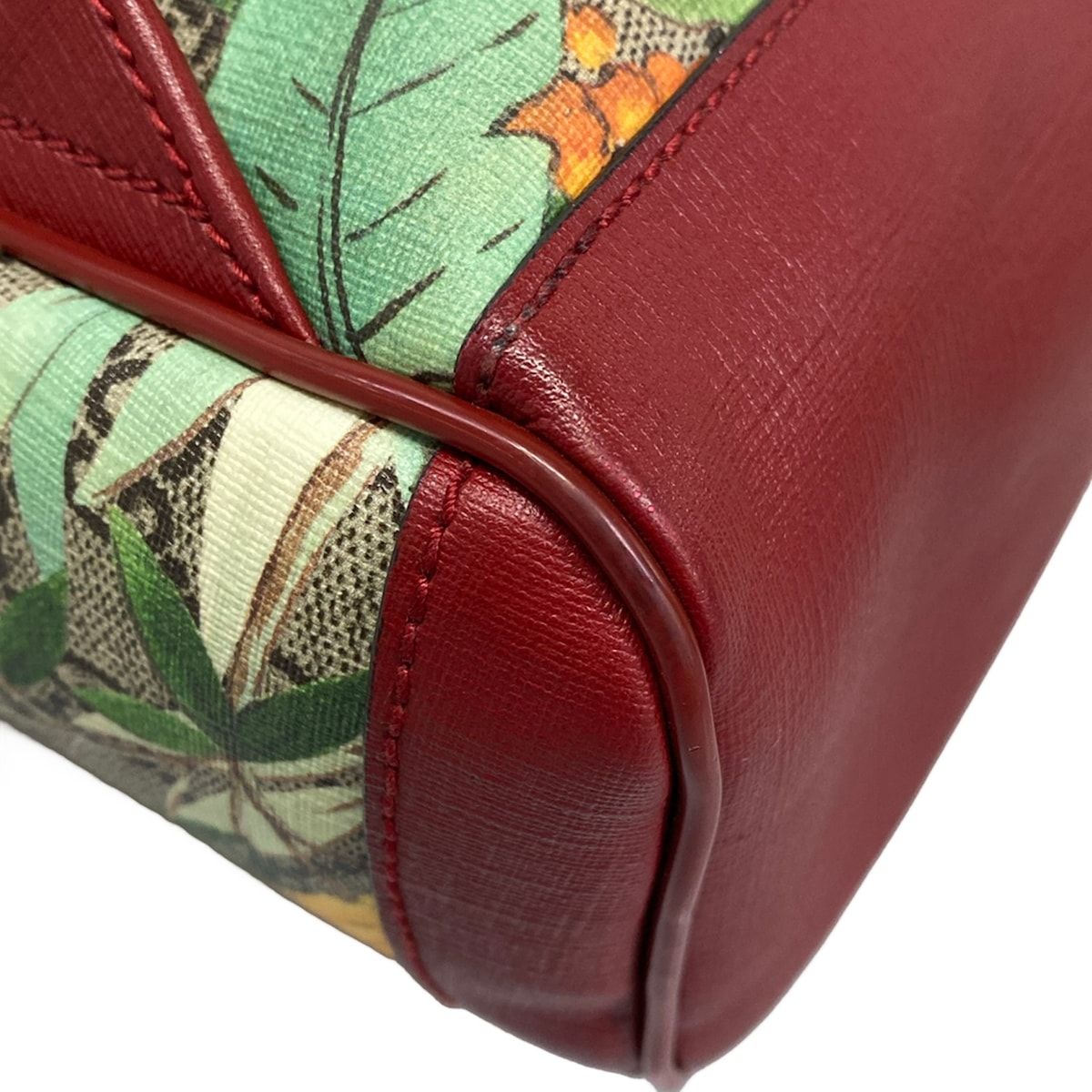 Gucci Backpack GG Supri Mutian Small Back Bordeaux Beige Multi Leather — view 6