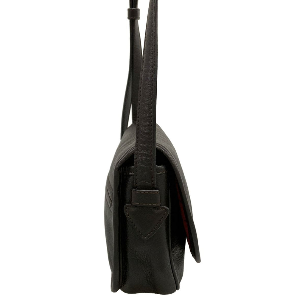 Loewe Shoulder Bag Heritage Dark Brown Leather — view 2