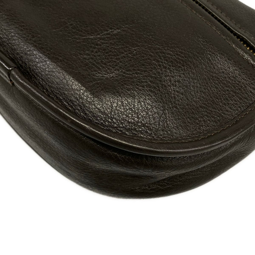 Loewe Shoulder Bag Heritage Dark Brown Leather — view 6