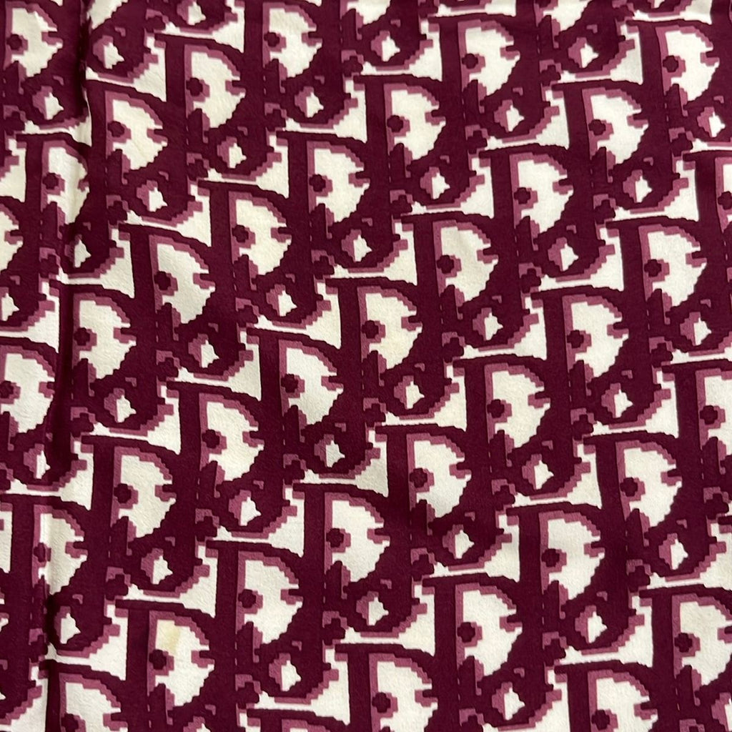 Dior Scarf Logo Glam White Bordeaux Echarpes — view 4