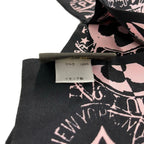 Louis Vuitton Scarf Bandeau LV Boarding Black Pink Ribbon — view 3