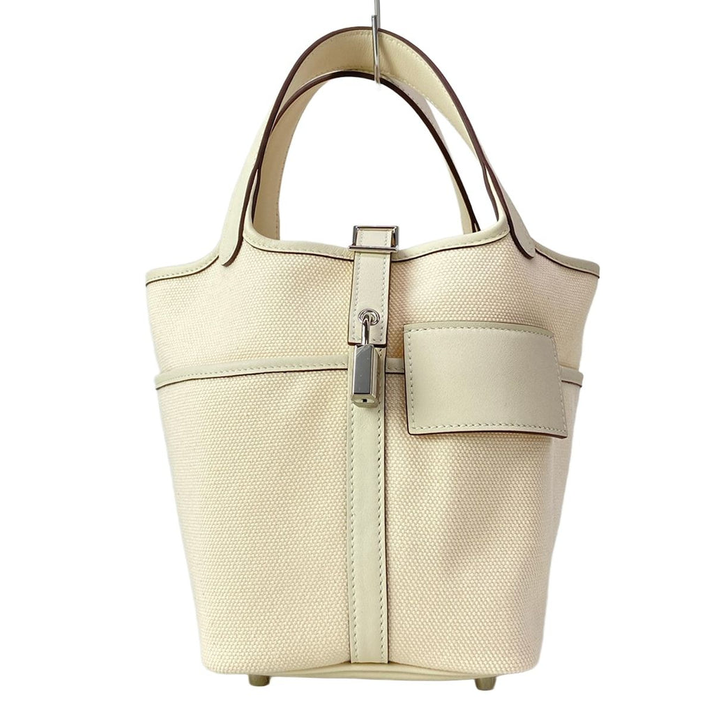 Hermes Handbag Picotin Lock Cargo PM Nata Silver — view 2
