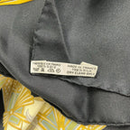 Hermes Scarf Carre 90 Black Gold White Tournez Manege — view 3