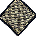 Dior Scarf Dark Navy Ivory Beige Logo Glam