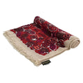 Louis Vuitton Shawl Bordeaux Pink Multi Floral Pattern Cashmere Silk Scarf