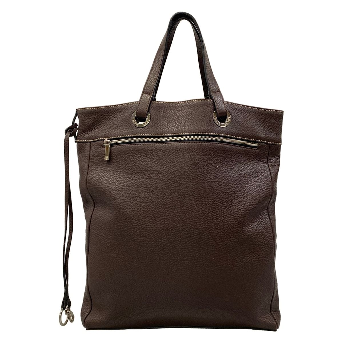 Loewe Tote Dark Brown Leather