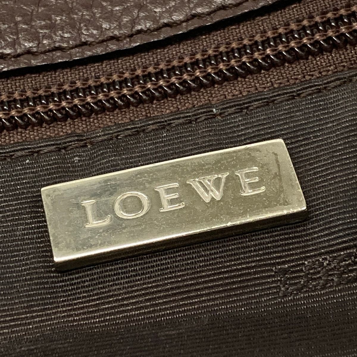 Loewe Tote Dark Brown Leather — view 8