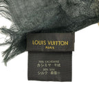 Louis Vuitton Shawl Etole Leopard Khaki Vanille Cashmere Silk Scarf — view 3