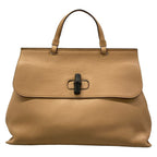 Gucci Handbag Bamboo Daily Brown Leather