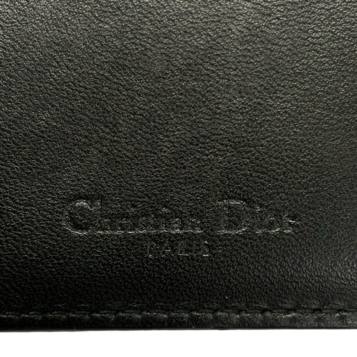 Dior Bifold Wallet Lady Black Silver Leather — view 4