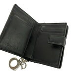 Dior Bifold Wallet Lady Black Silver Leather — view 3