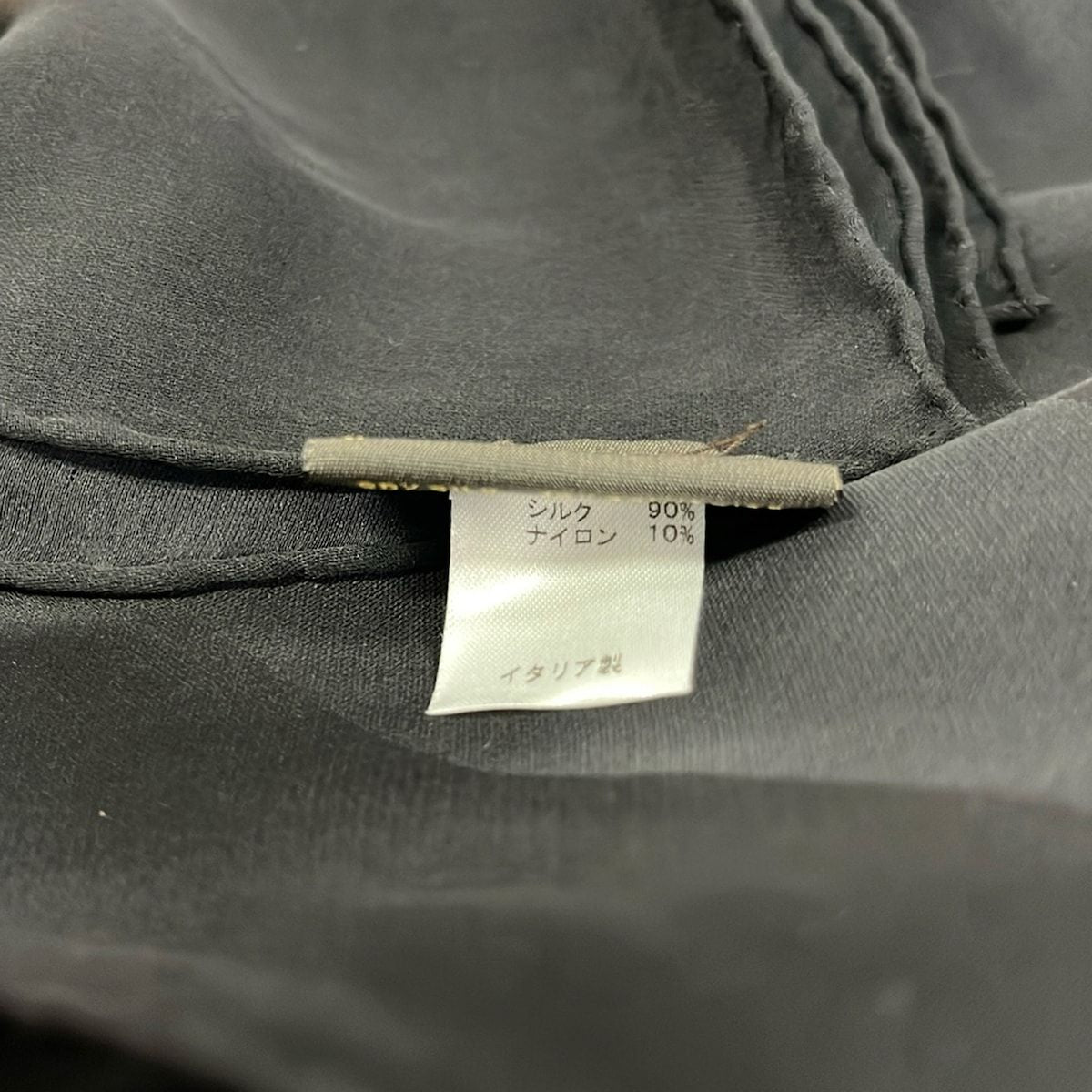 Louis Vuitton Shawl Black Lame Monogram Pattern Silk Scarf — view 3