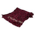 Louis Vuitton Shawl Paleo Leopard Rouge Fauvist Cotton Scarf