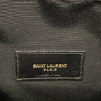 Saint Laurent Paris Shoulder Bag Black Beige Star Leather — view 9