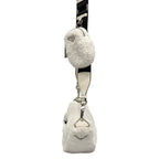 Prada Shoulder Bag Terry White Black Strap Removable — view 4