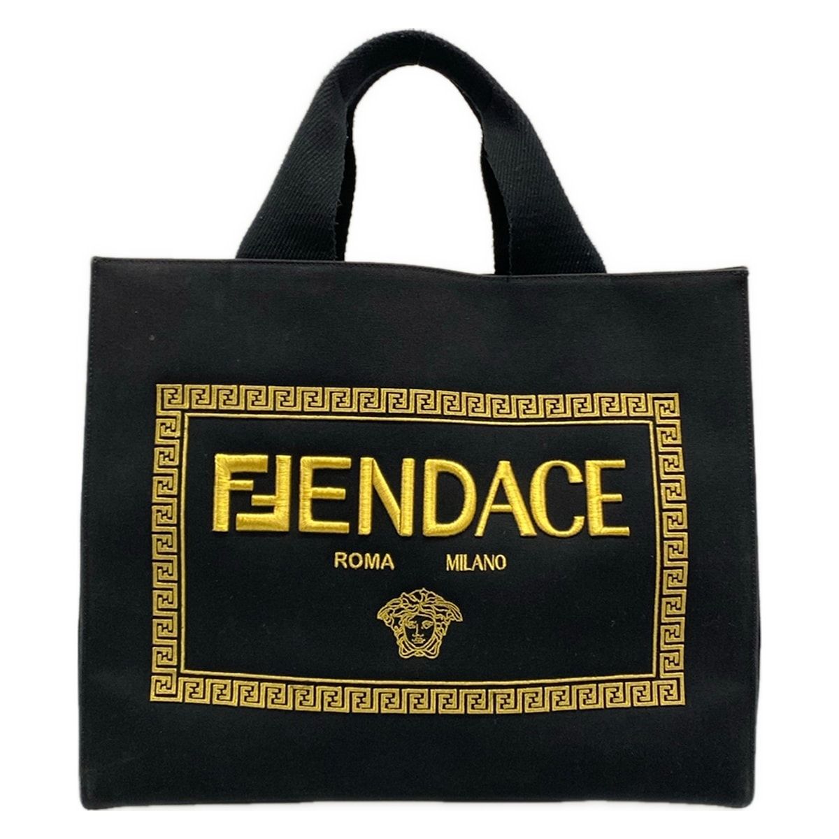 Fendi Tote Black Gold Fendace