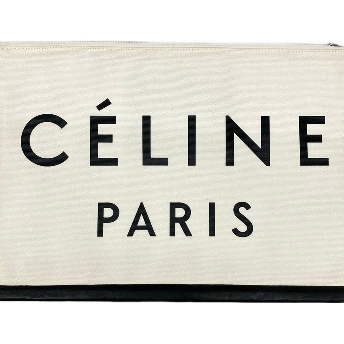 Celine Clutch Ivory Black — view 8