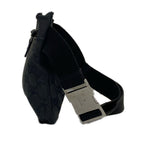 Gucci Waist Pouch GG Pattern Black Leather — view 4