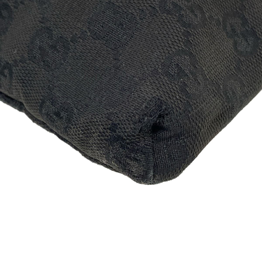 Gucci Waist Pouch GG Pattern Black Leather — view 6