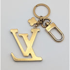 Louis Vuitton Porte Cles Capucines Key Holder Charm Gold Black LV Logo — view 4