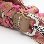 Fendi Shoulder Strap Yue Short Flower Ribbon Beige Pink Silver — view 6