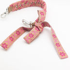 Fendi Shoulder Strap Yue Short Flower Ribbon Beige Pink Silver — view 3