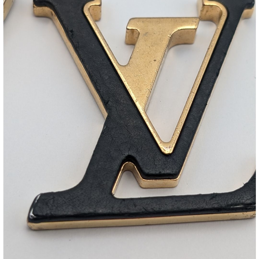 Louis Vuitton Porte Cles Capucines Key Holder Charm Gold Black LV Logo — view 2