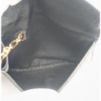 Louis Vuitton Pochette Cles Monogram Empreinte Noir Black Leather Coin Case — view 6