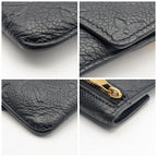Louis Vuitton Pochette Cles Monogram Empreinte Noir Black Leather Coin Case — view 3