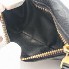 Louis Vuitton Pochette Cles Monogram Empreinte Noir Black Leather Coin Case — view 7