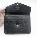 Louis Vuitton Pochette Cles Monogram Empreinte Noir Black Leather Coin Case — view 4