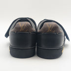 Louis Vuitton Front Row Line Monogram Studs Black Velcro Strap Sneakers — view 4
