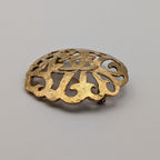 Chanel Brooch CC Logo Gold Vintage Round Thistle 25 — view 2