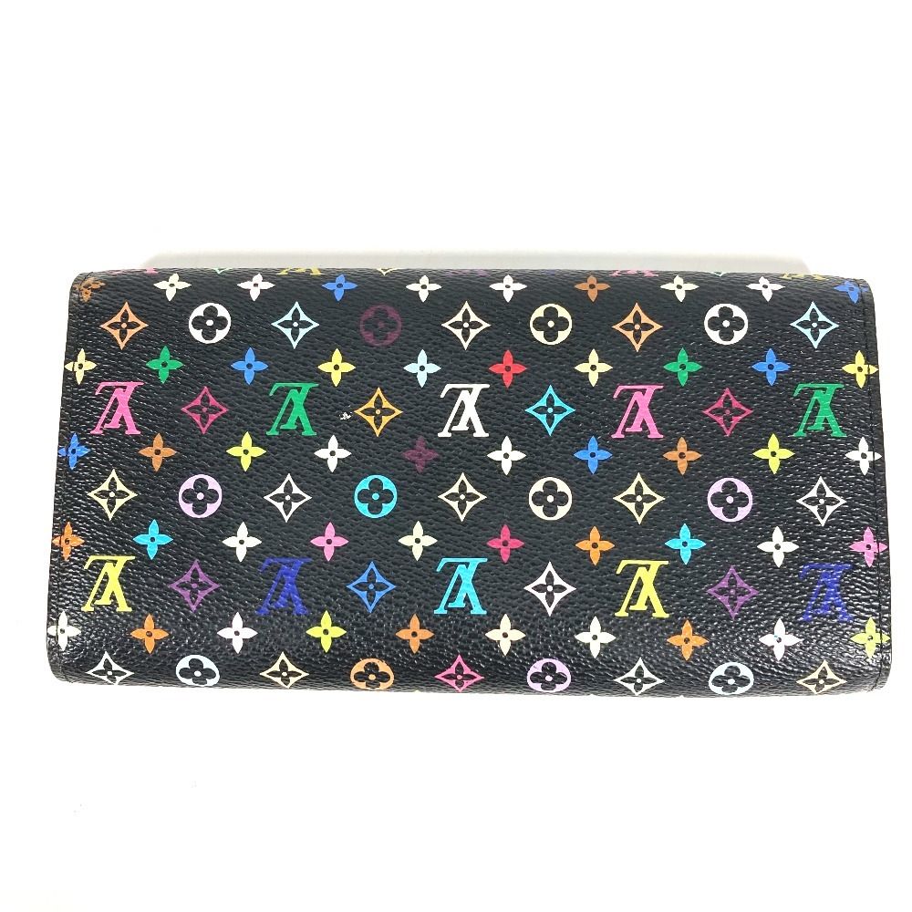 Louis Vuitton Wallet Portefeuille Sarah Monogram Multicolor Canvas Noir Black — view 2