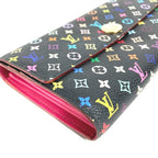 Louis Vuitton Wallet Portefeuille Sarah Monogram Multicolor Canvas Noir Black — view 4