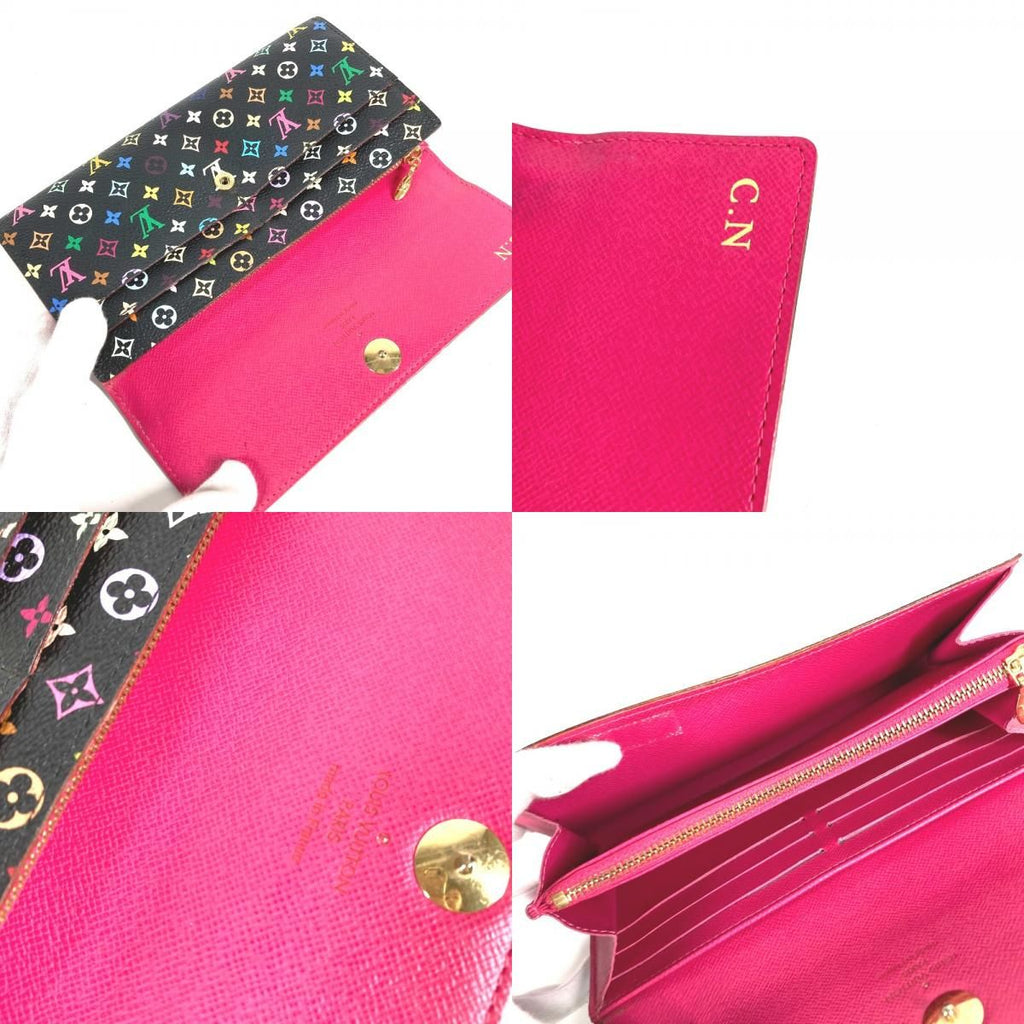 Louis Vuitton Wallet Portefeuille Sarah Monogram Multicolor Canvas Noir Black — view 8