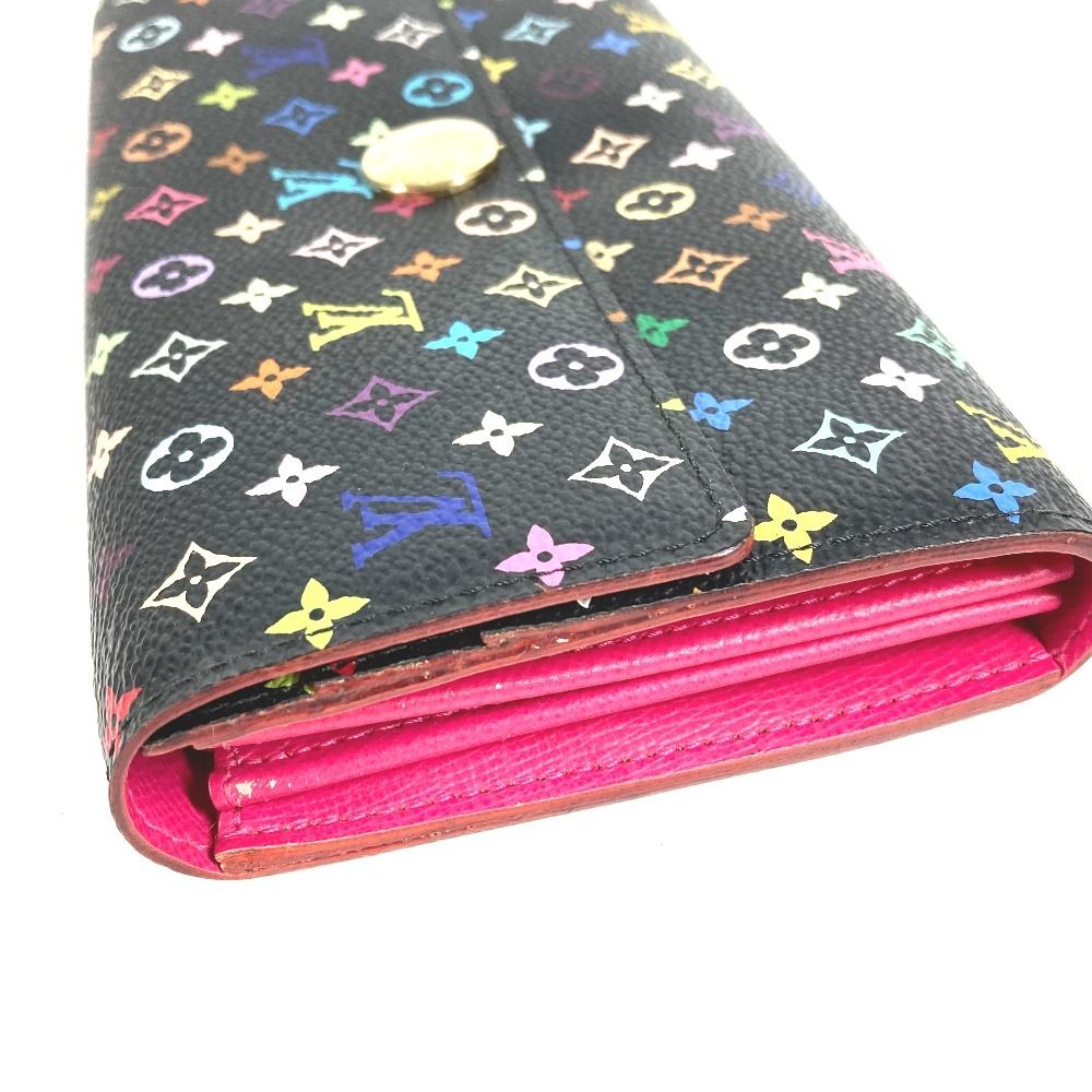 Louis Vuitton Wallet Portefeuille Sarah Monogram Multicolor Canvas Noir Black — view 3