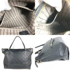 Louis Vuitton Handbag Bastille MM Monogram Empreinte Leather Noir Black — view 7
