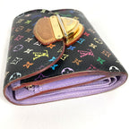 Louis Vuitton Trifold Wallet Portefeuille Joy Monogram Multicolor Canvas Violet — view 3