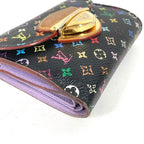 Louis Vuitton Trifold Wallet Portefeuille Joy Monogram Multicolor Canvas Violet — view 4