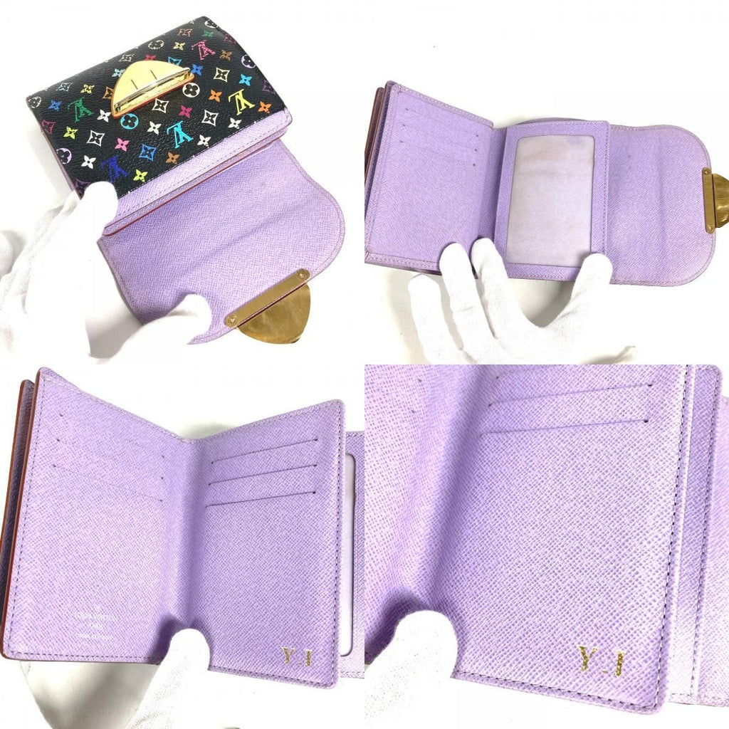 Louis Vuitton Trifold Wallet Portefeuille Joy Monogram Multicolor Canvas Violet — view 8