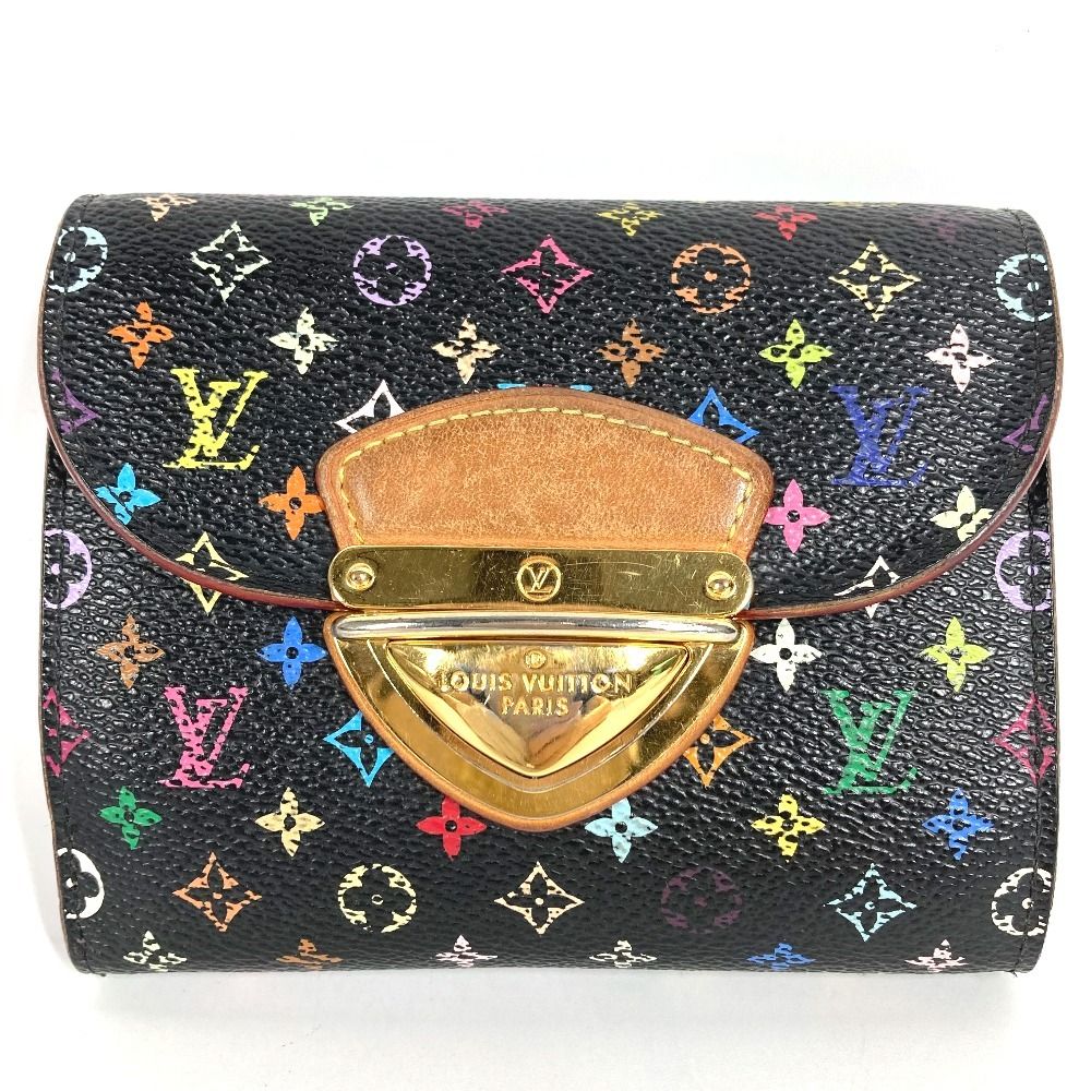 Louis Vuitton Trifold Wallet Portefeuille Joy Monogram Multicolor Canvas Violet