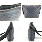 Louis Vuitton Shoulder Bag Mick PM Damier Graphite Canvas Black — view 8