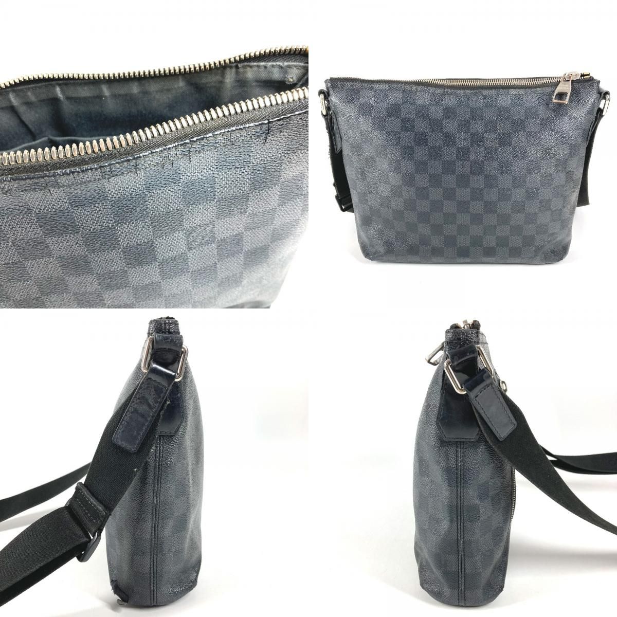 Louis Vuitton Shoulder Bag Mick PM Damier Graphite Canvas Black — view 8